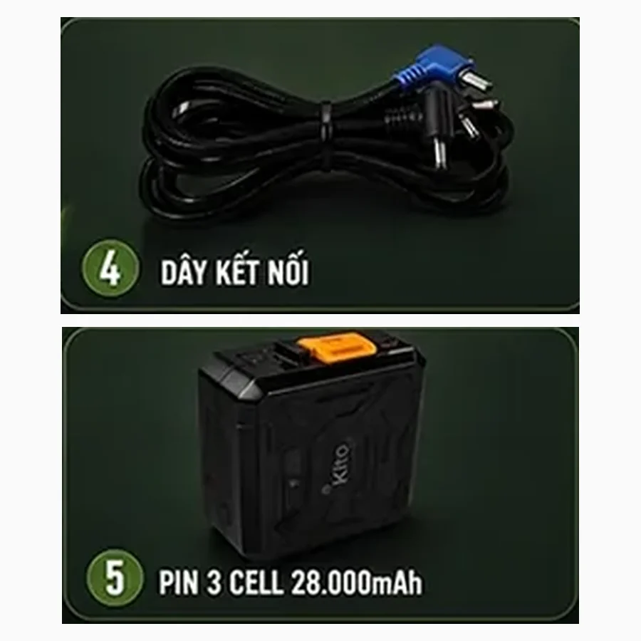 Dây nối và phụ kiện KITO cần giữ khô