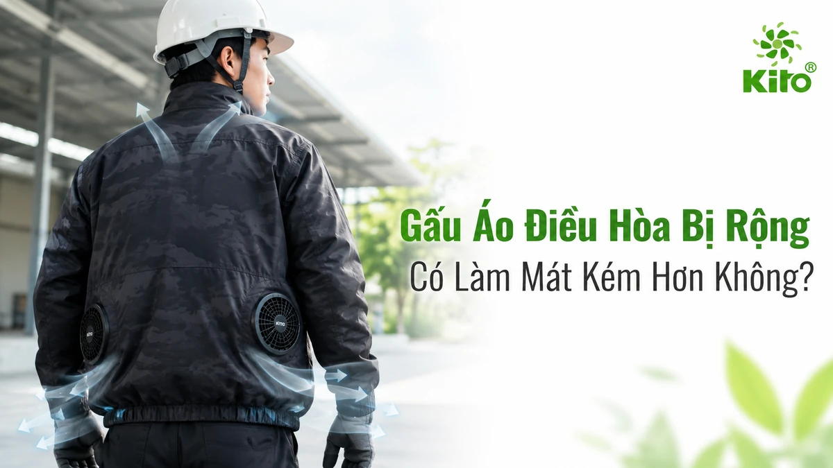 Gấu áo điều hòa bị rộng làm gió thoát ra phía dưới