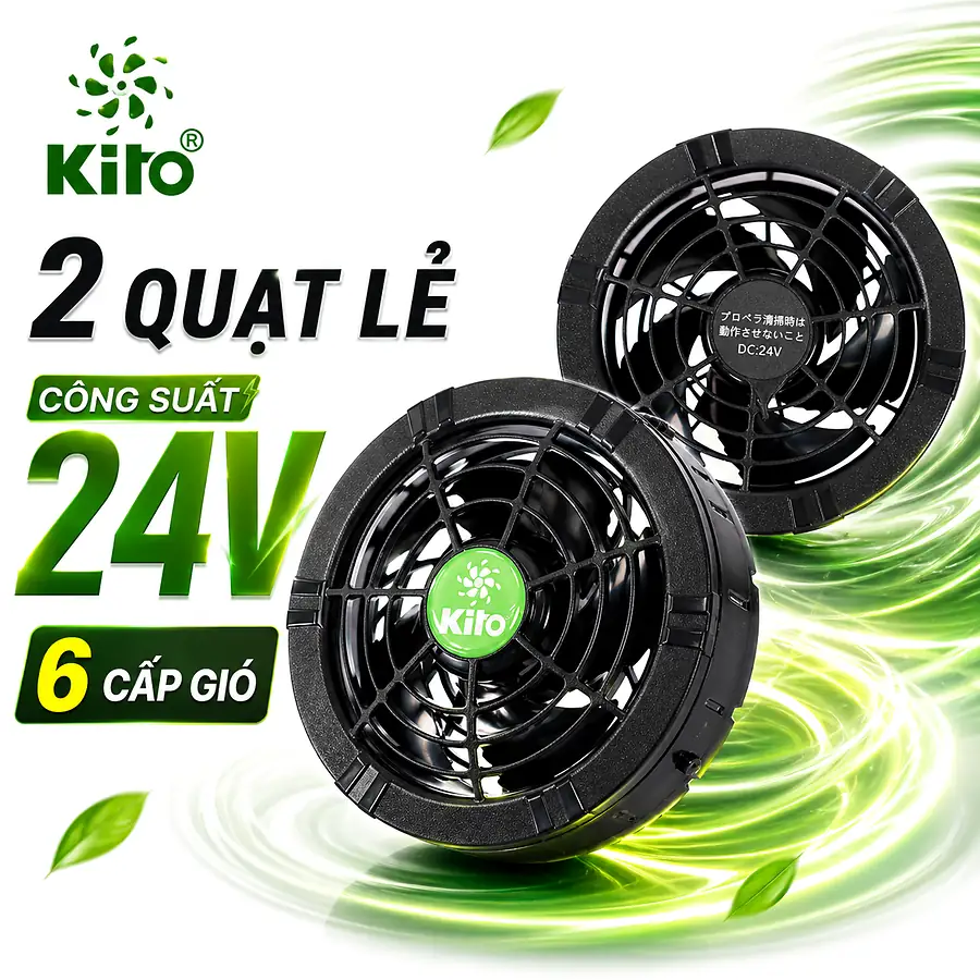 Hai quạt rời KITO KZT03 24V