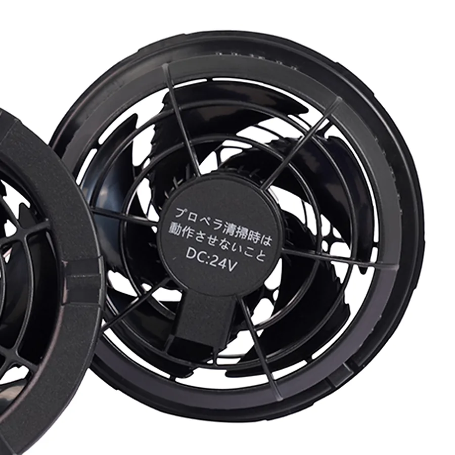 Mặt sau và nhãn DC24V của quạt KITO KZT03