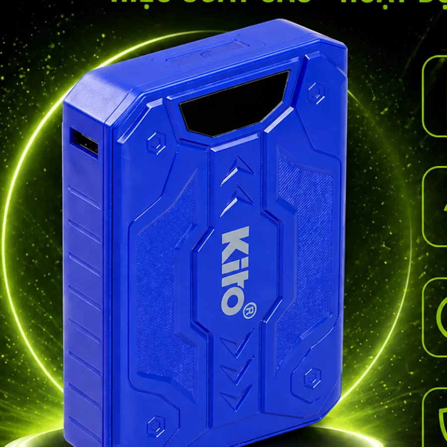 Đầu kết nối pin quạt áo điều hòa KITO thực tế