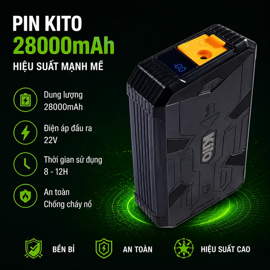 Kiểm tra model pin áo điều hòa trước khi sử dụng