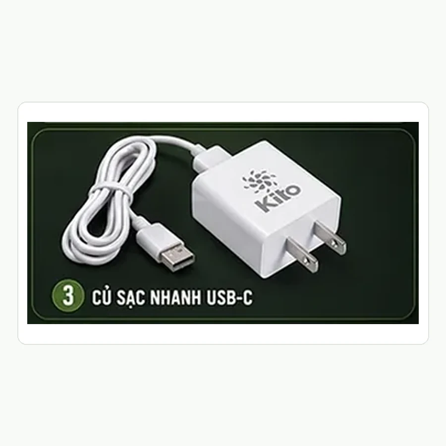 Sạc KITO 8.4V dùng cho pin áo điều hòa KITO
