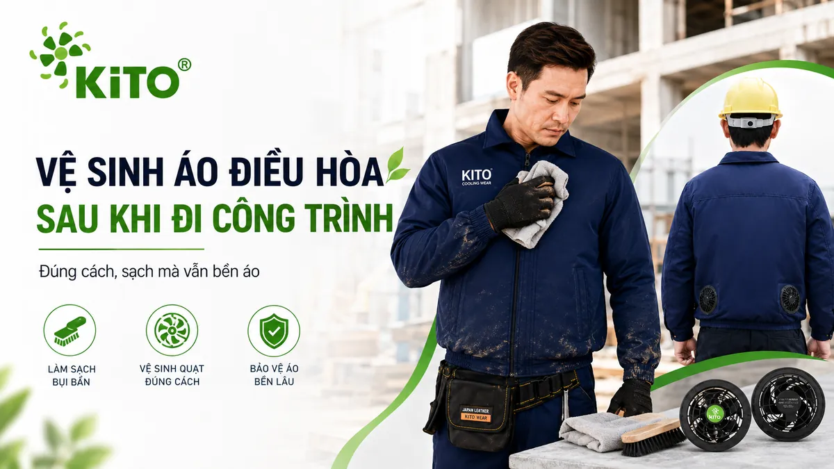 Vệ sinh áo điều hòa sau khi đi công trình đúng cách