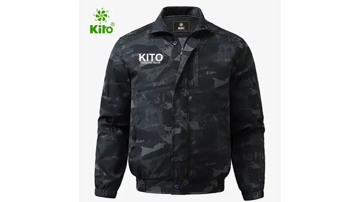 Áo điều hòa Kito KT05 rằn ri đen - trang bị phù hợp cho khu vực xưởng nhà máy điện tử ngoài phòng sạch