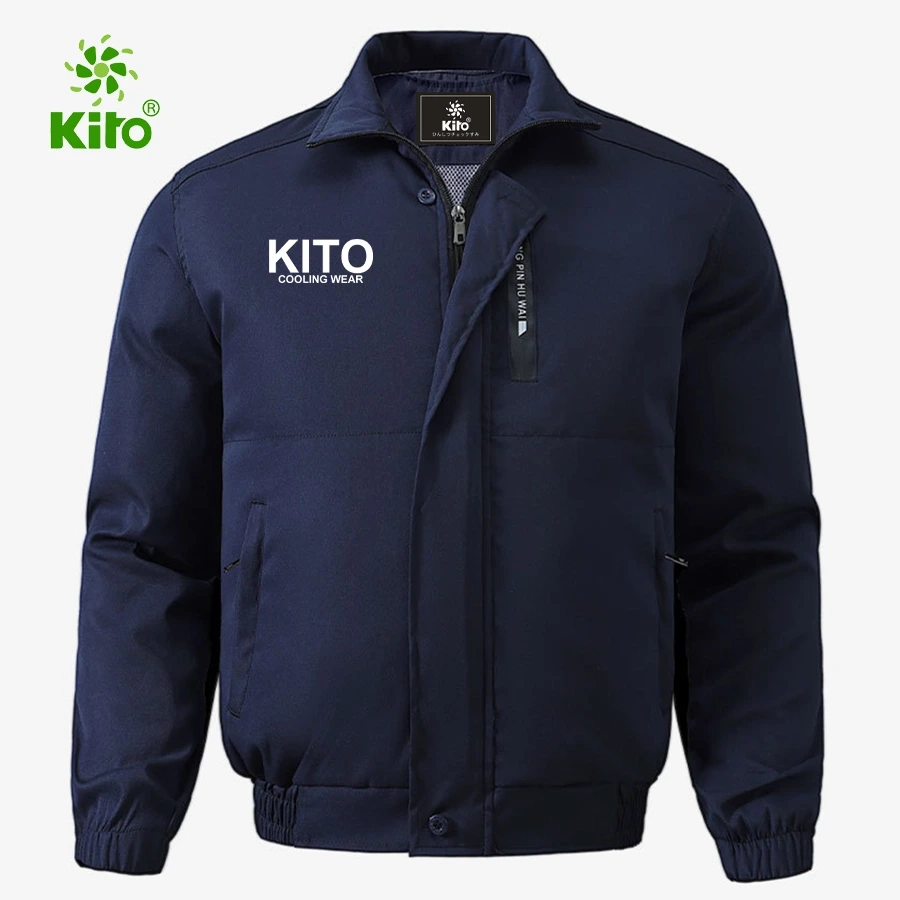 Áo điều hòa Kito KT05 màu xanh than phù hợp cho tài xế xe ôm công nghệ