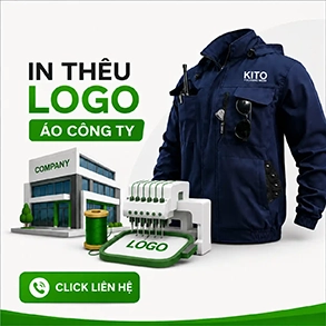 In thêu logo áo công ty KITO