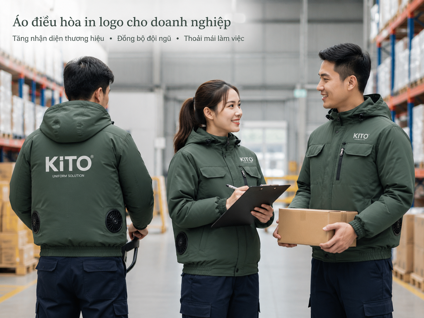 Áo điều hòa cho nhà máy kho xưởng có xuất hóa đơn VAT