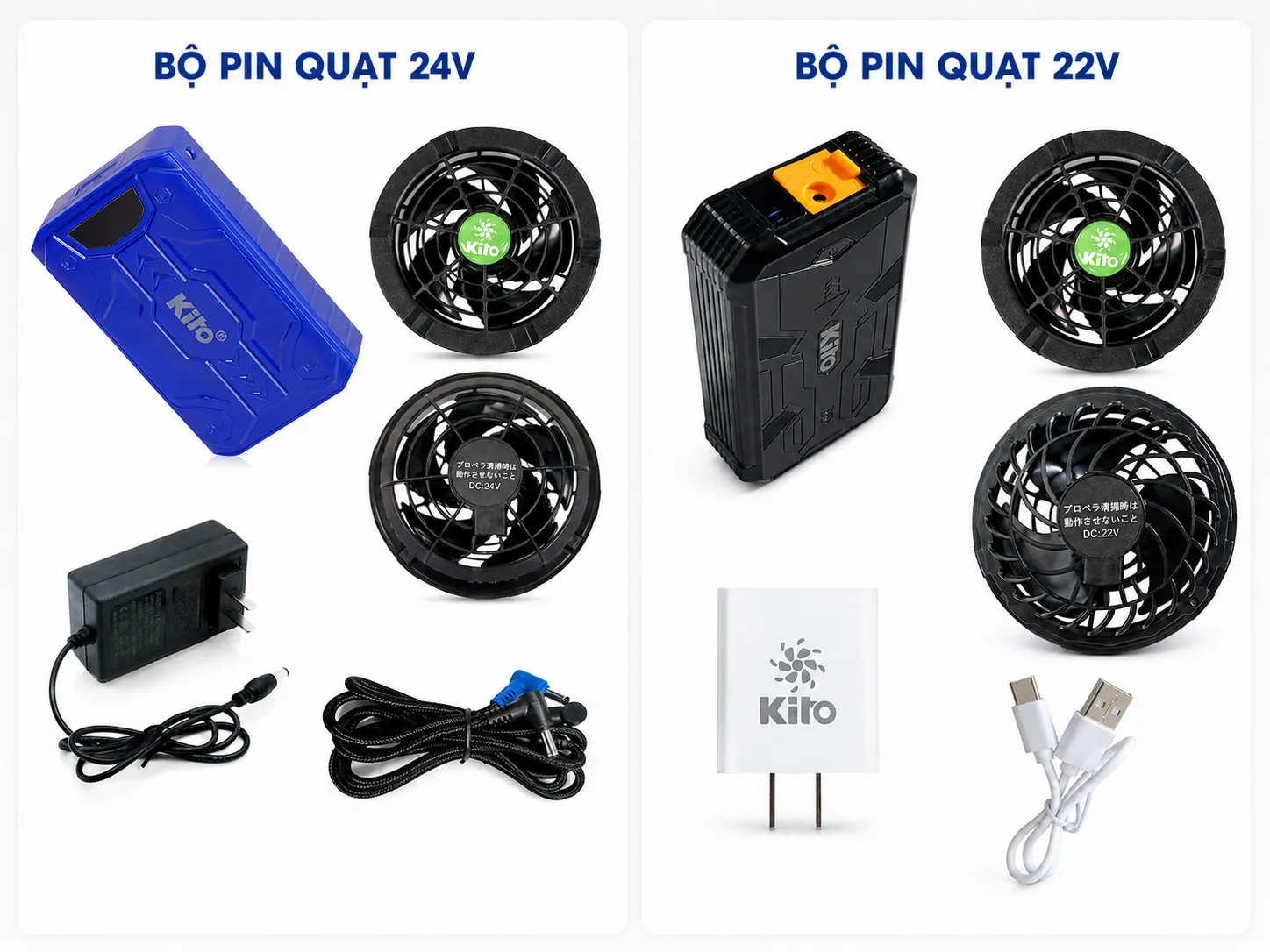 Bộ phụ kiện đầy đủ KZT03 24V và Bộ phụ kiện đầy đủ KZT02 22V
