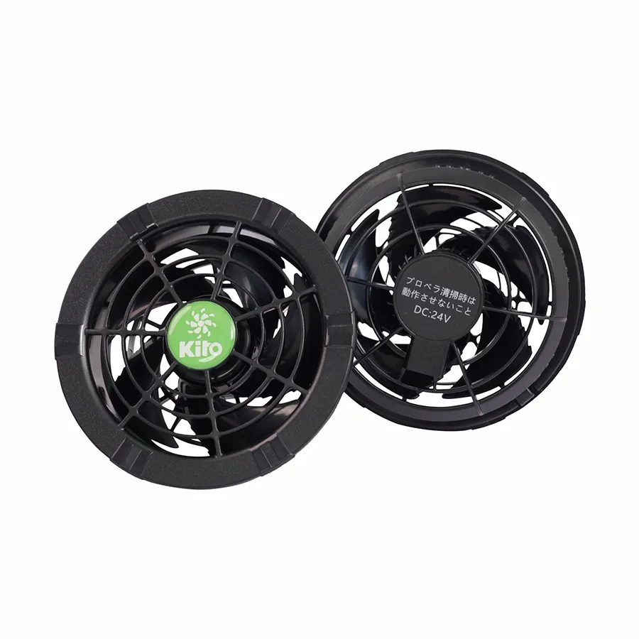 2 quạt KITO 24V mặt trước và mặt sau