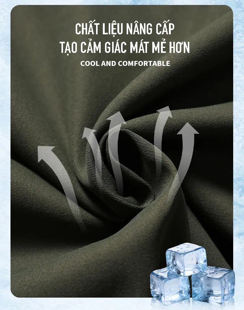 Chất liệu áo điều hòa KITO vải Poli cao cấp