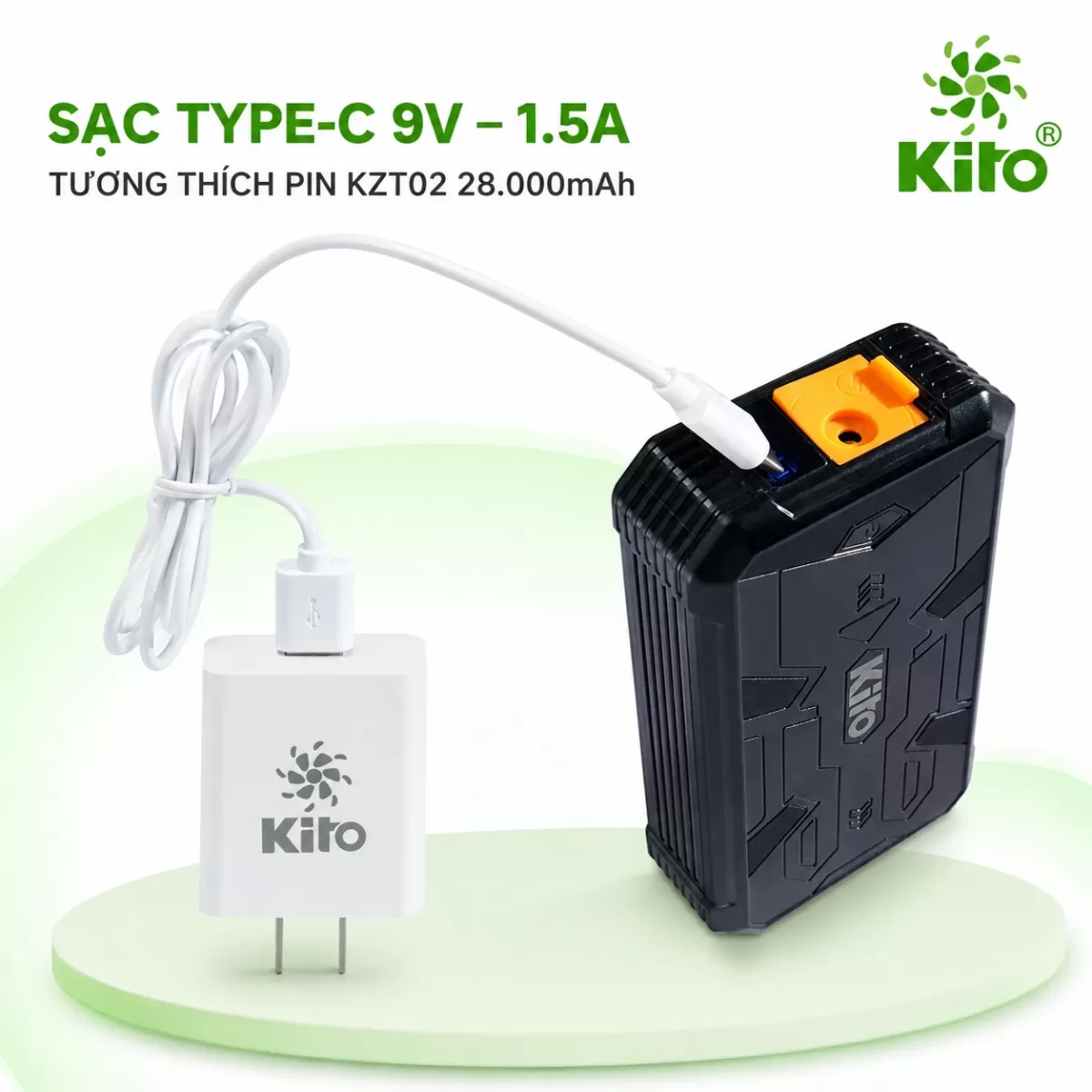 Sạc pin áo điều hòa