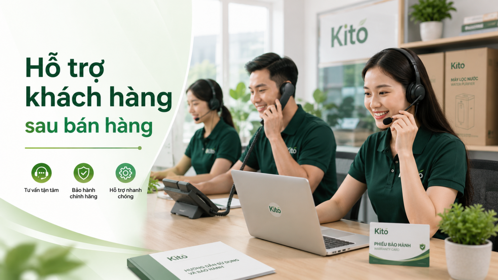 KITO hỗ trợ khách hàng sau bán hàng