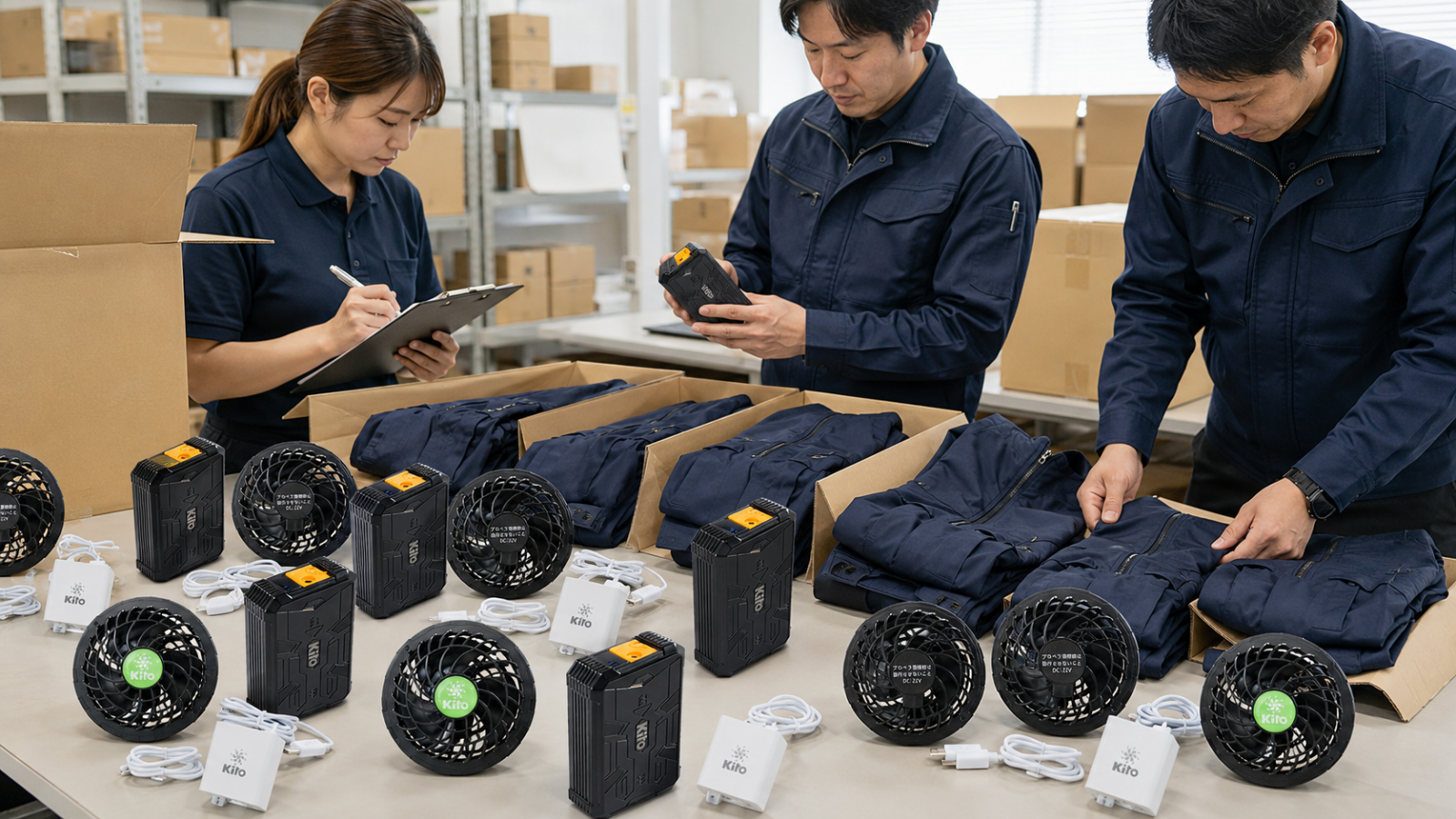Kiểm tra đơn hàng áo điều hòa xuất VAT cho công ty