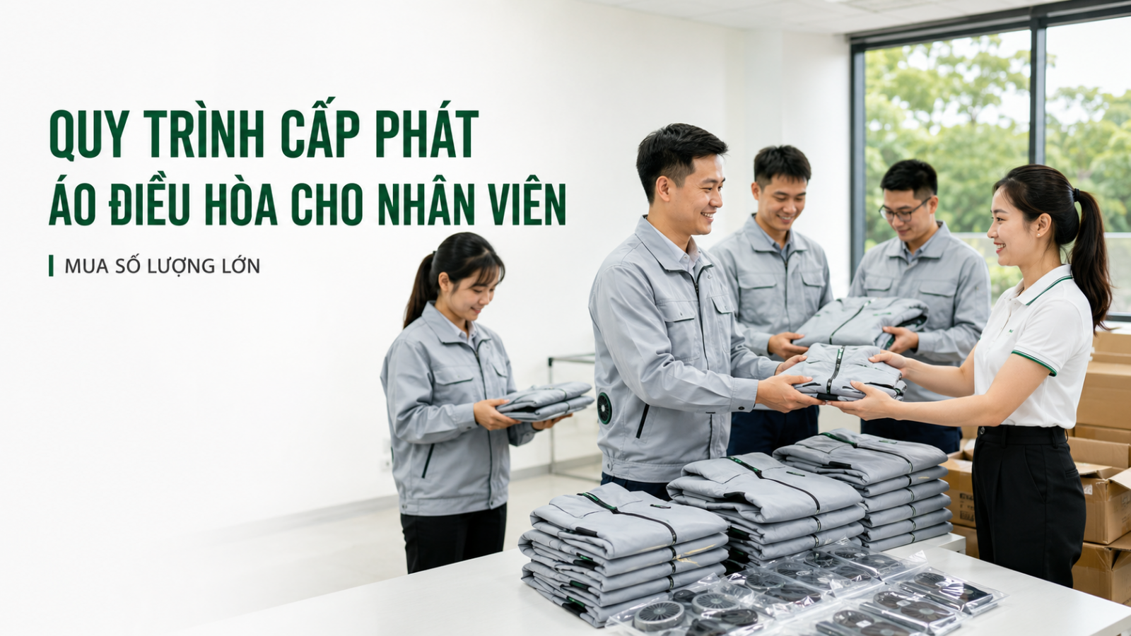 Quy trình cấp phát áo điều hòa cho nhân viên công ty